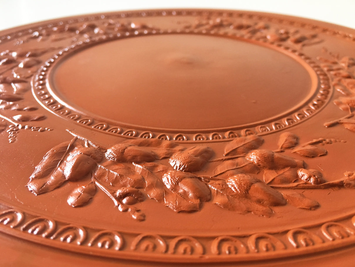 Ancient Roman Terra Sigillata of Acorns Large Plate (Terra Sigillata)