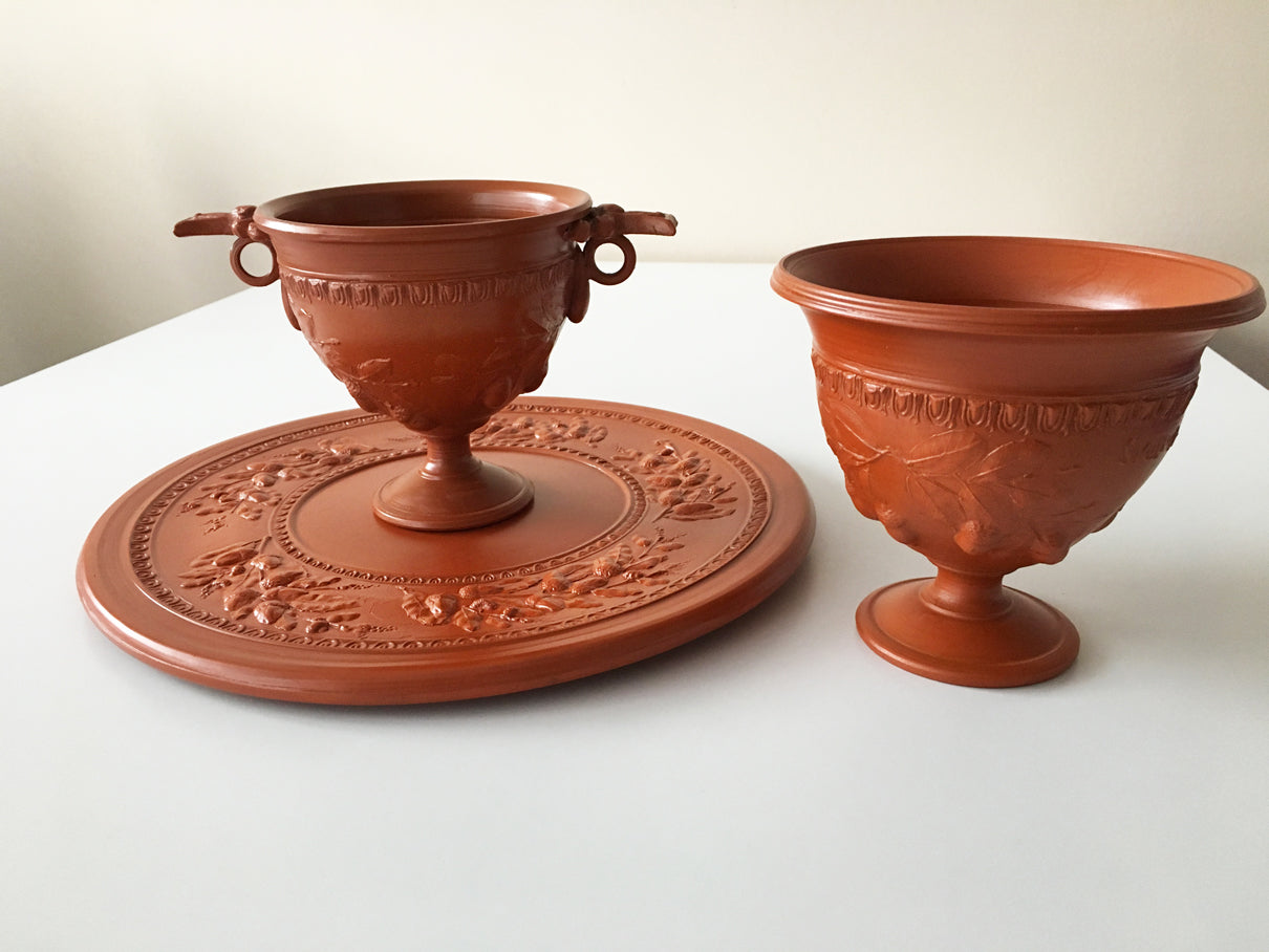 Ancient Roman Terra Sigillata of Acorns Large Plate (Terra Sigillata)