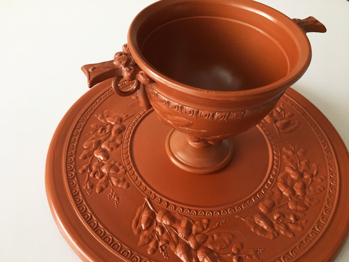 Ancient Roman Terra Sigillata of Acorns Large Plate (Terra Sigillata)