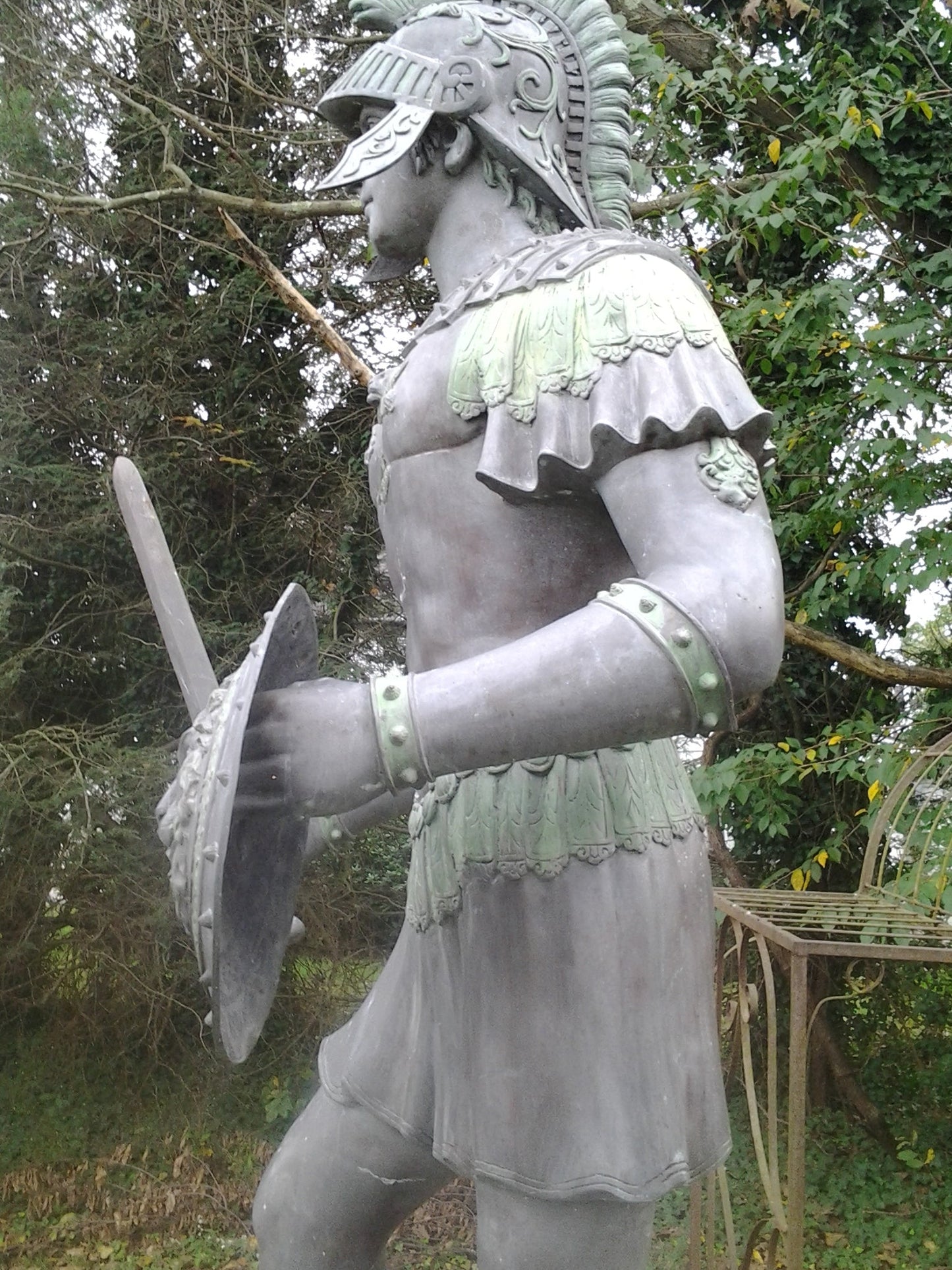 Bronze Statue - Pair Roman Warrior