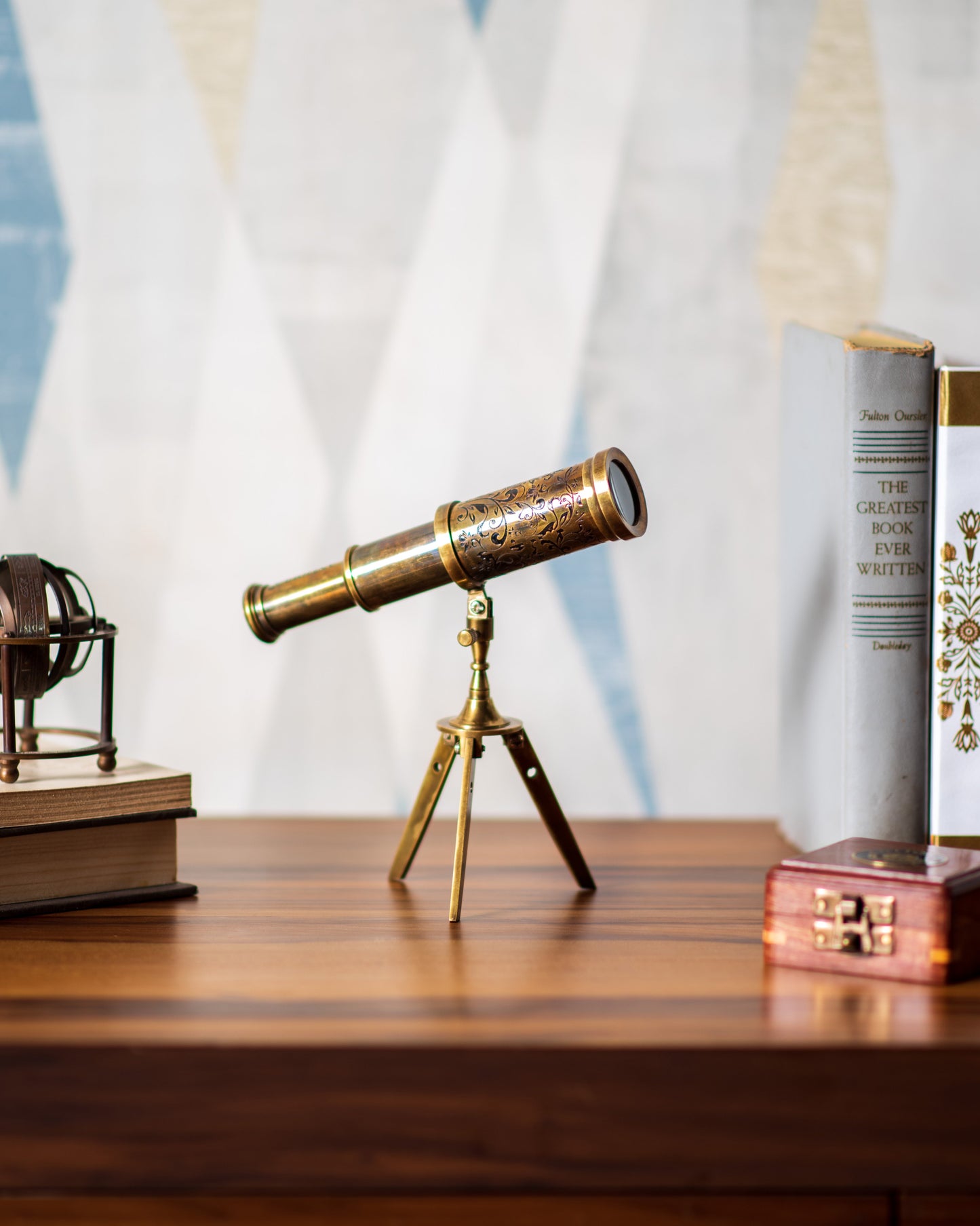Telescope on Tripod for Home Decor