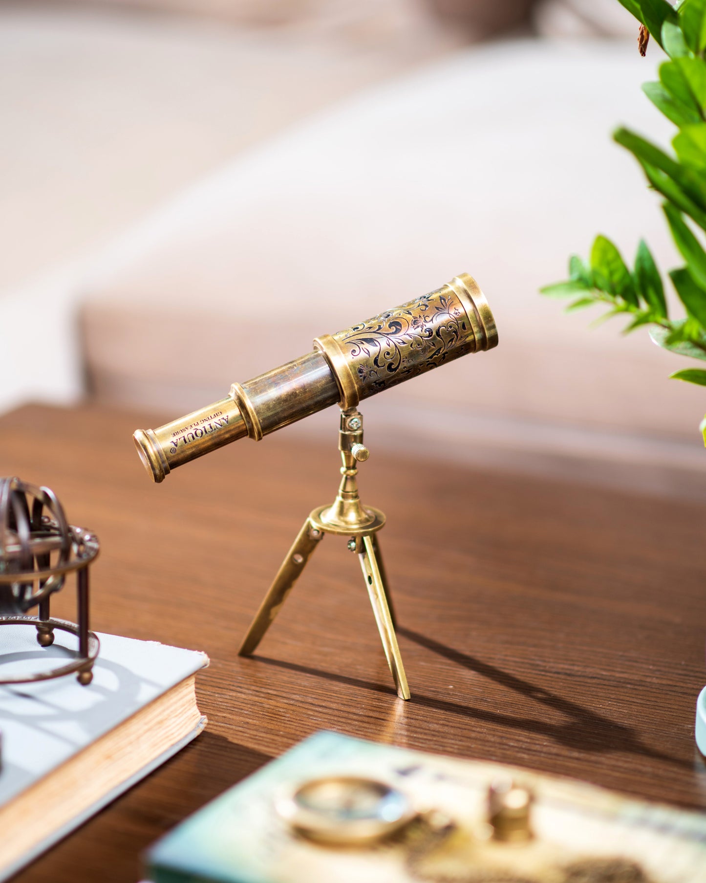 Telescope on Tripod for Home Decor