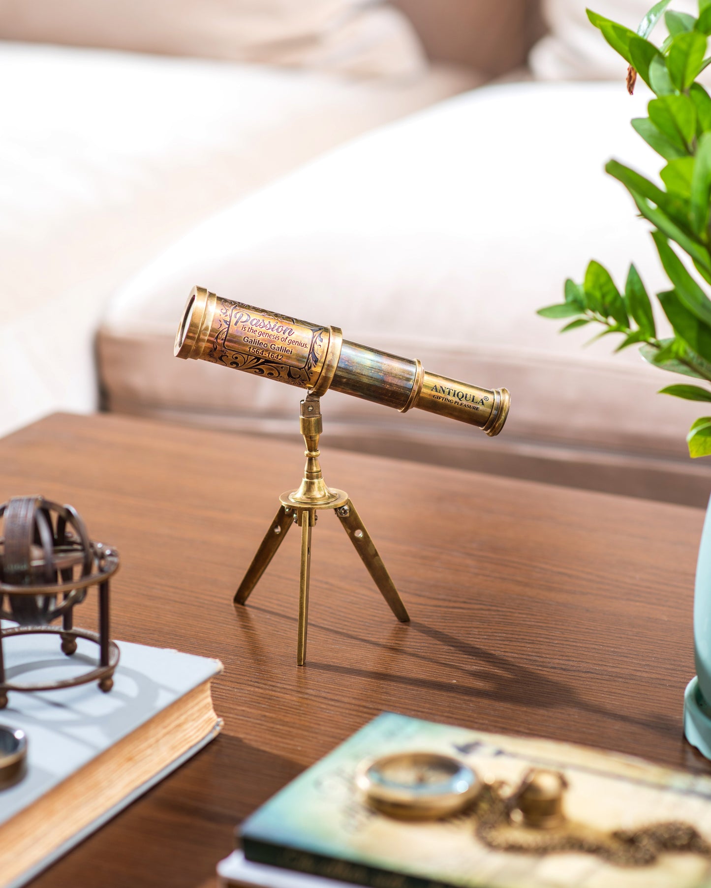 Telescope on Tripod for Home Decor