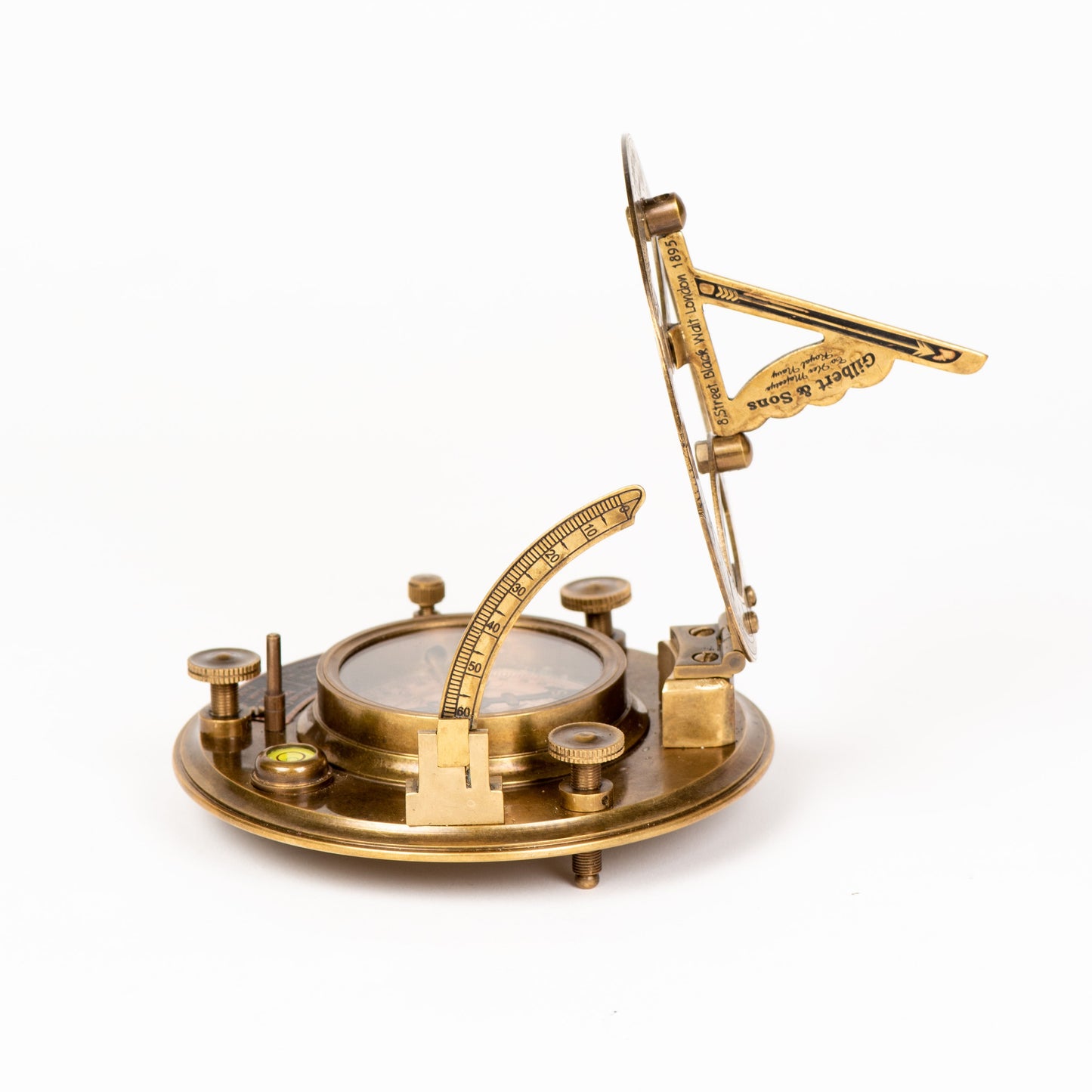 Sundial Compass with Rosewood Box, Ideal Nautical & Vintage Gift for Men