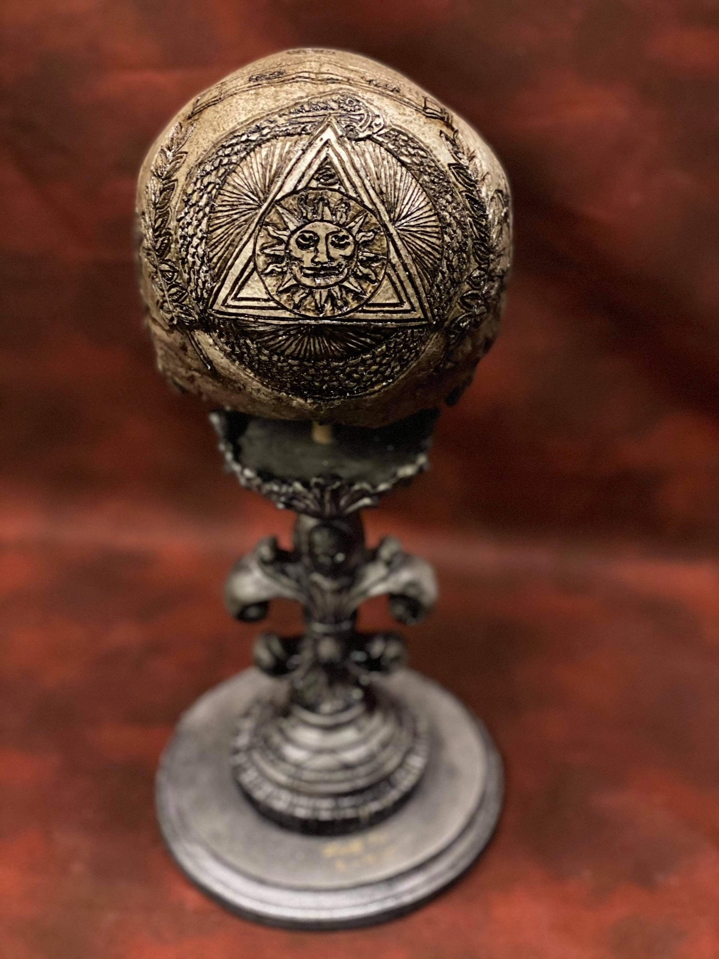 The Craft Skull, Carved Replica Masonic Skull