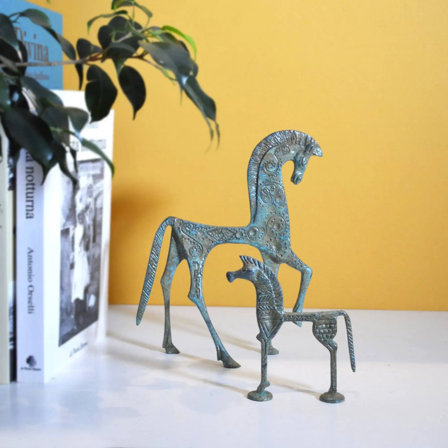 Cavallo Greco Piccolo - Statuetta in bronzo