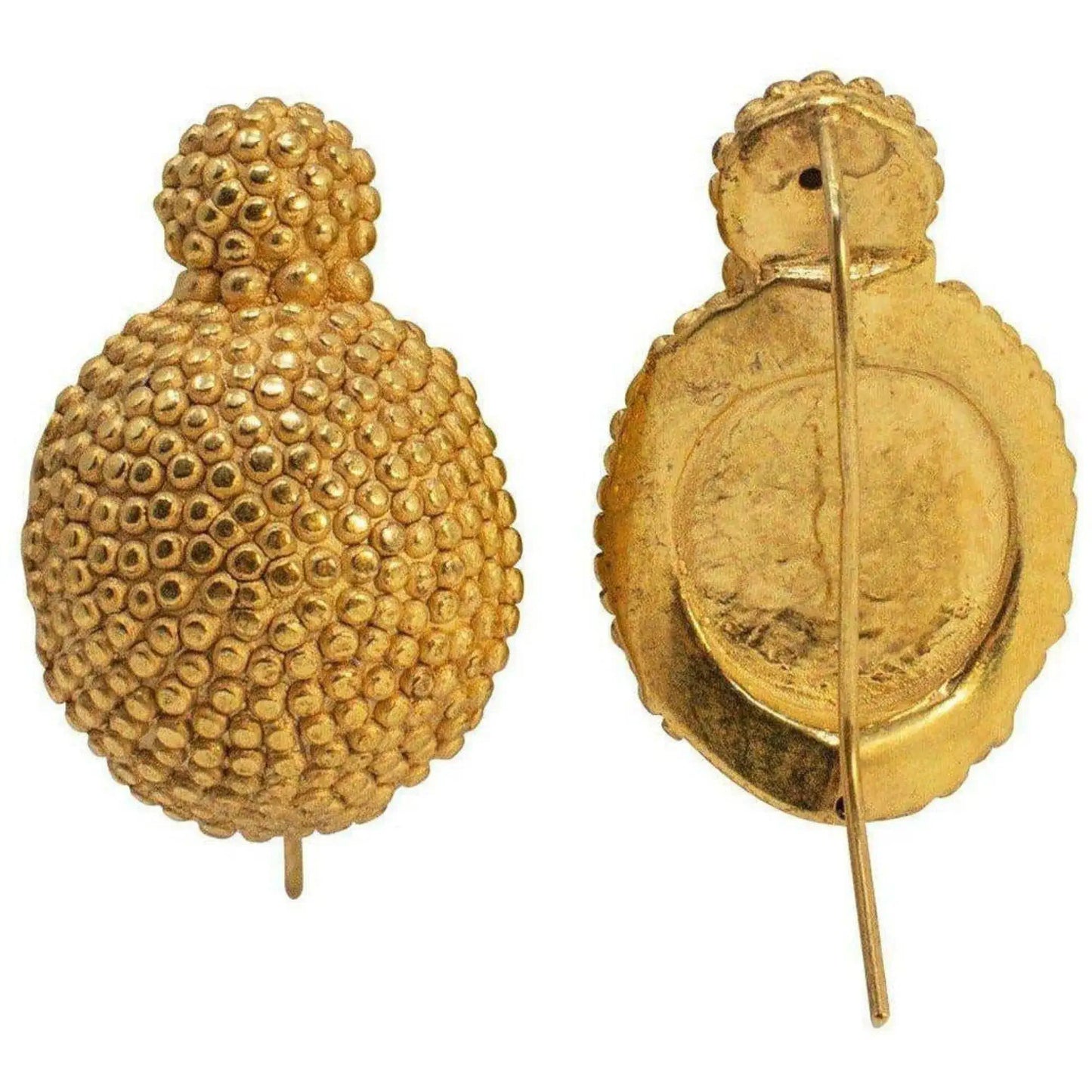 Orecchini a Spicchio di Sfera Decorata di Ercolano