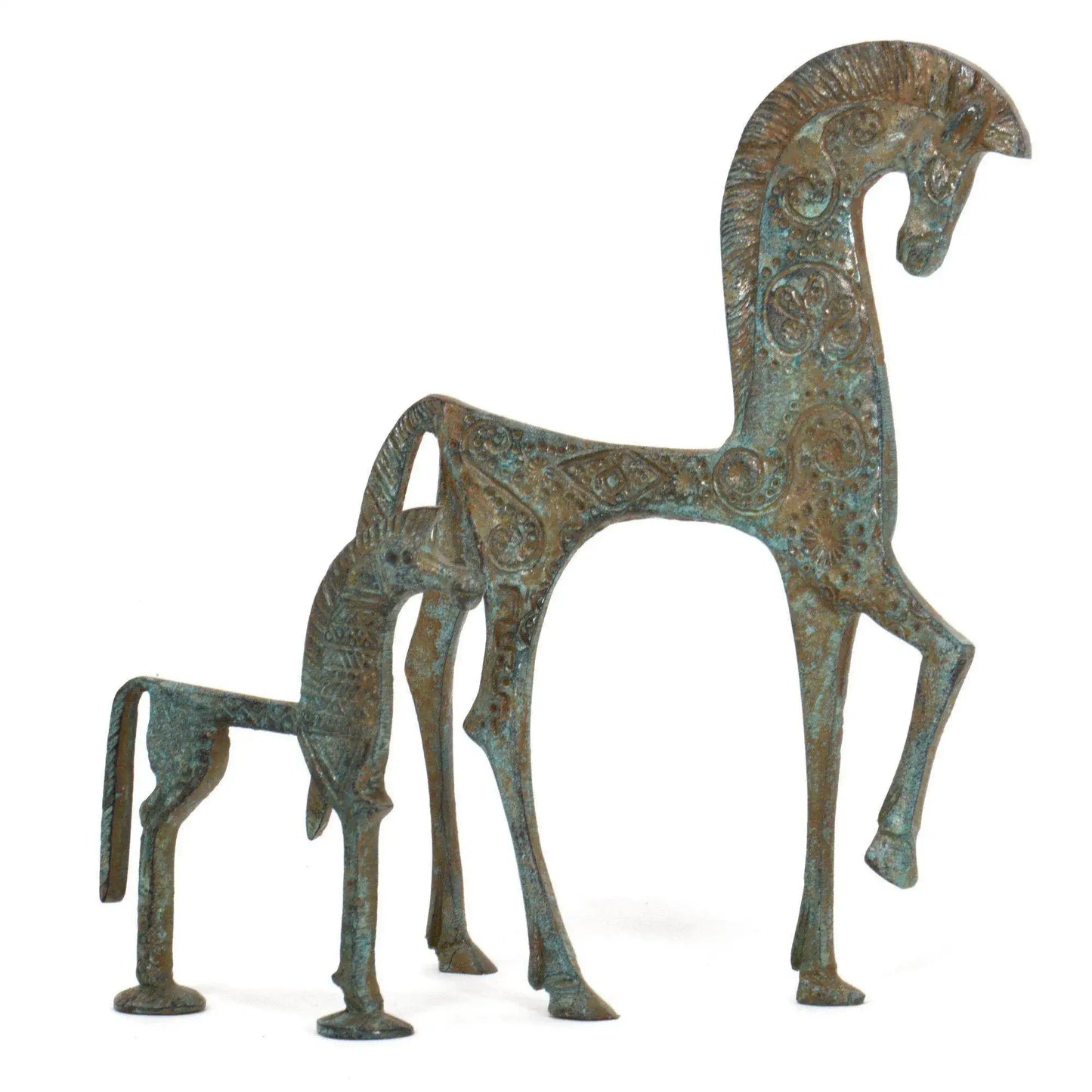 Cavallo Greco Piccolo - Statuetta in bronzo