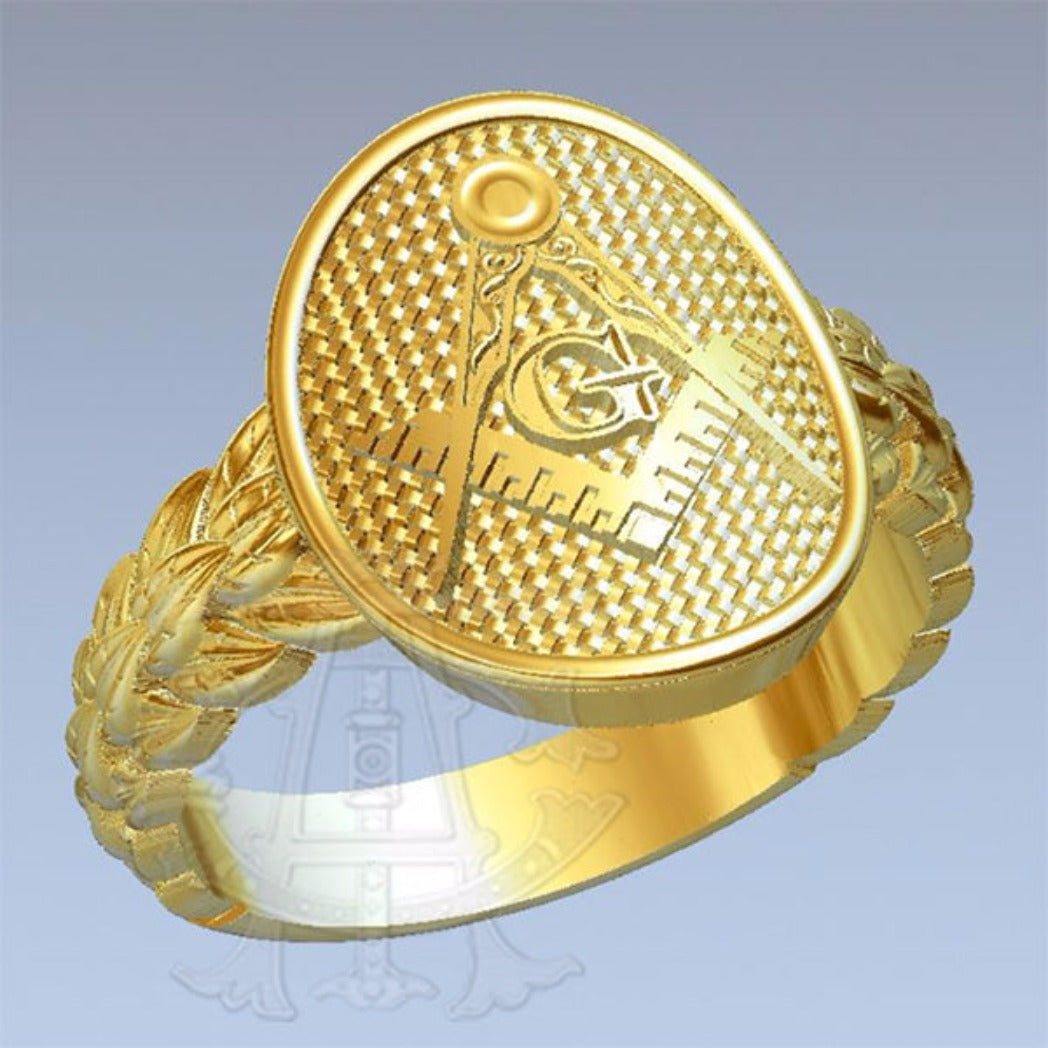 The Laurel Masonic Ring, Gold