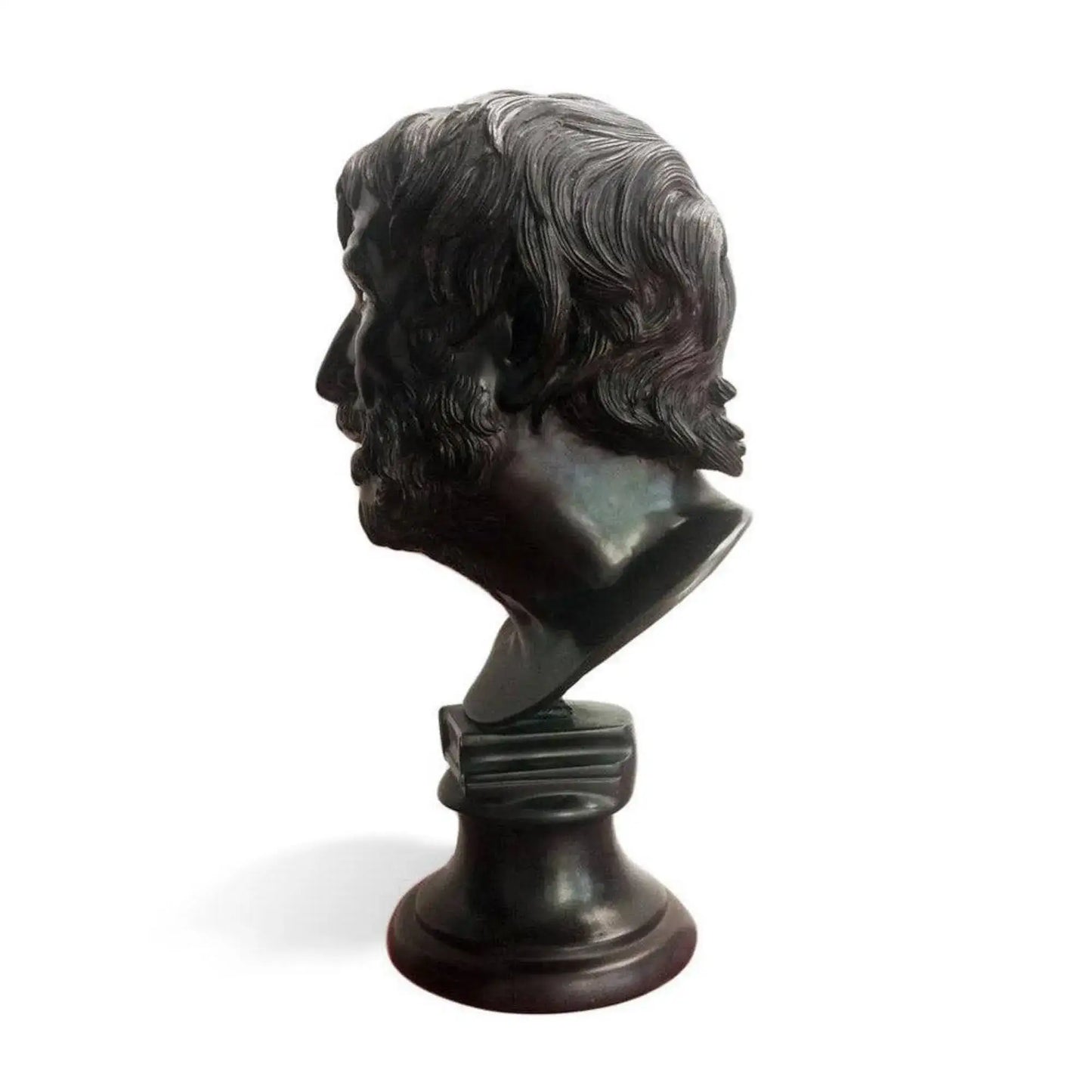 Testa di Seneca in Bronzo - Un Tributo al Grande Filosofo