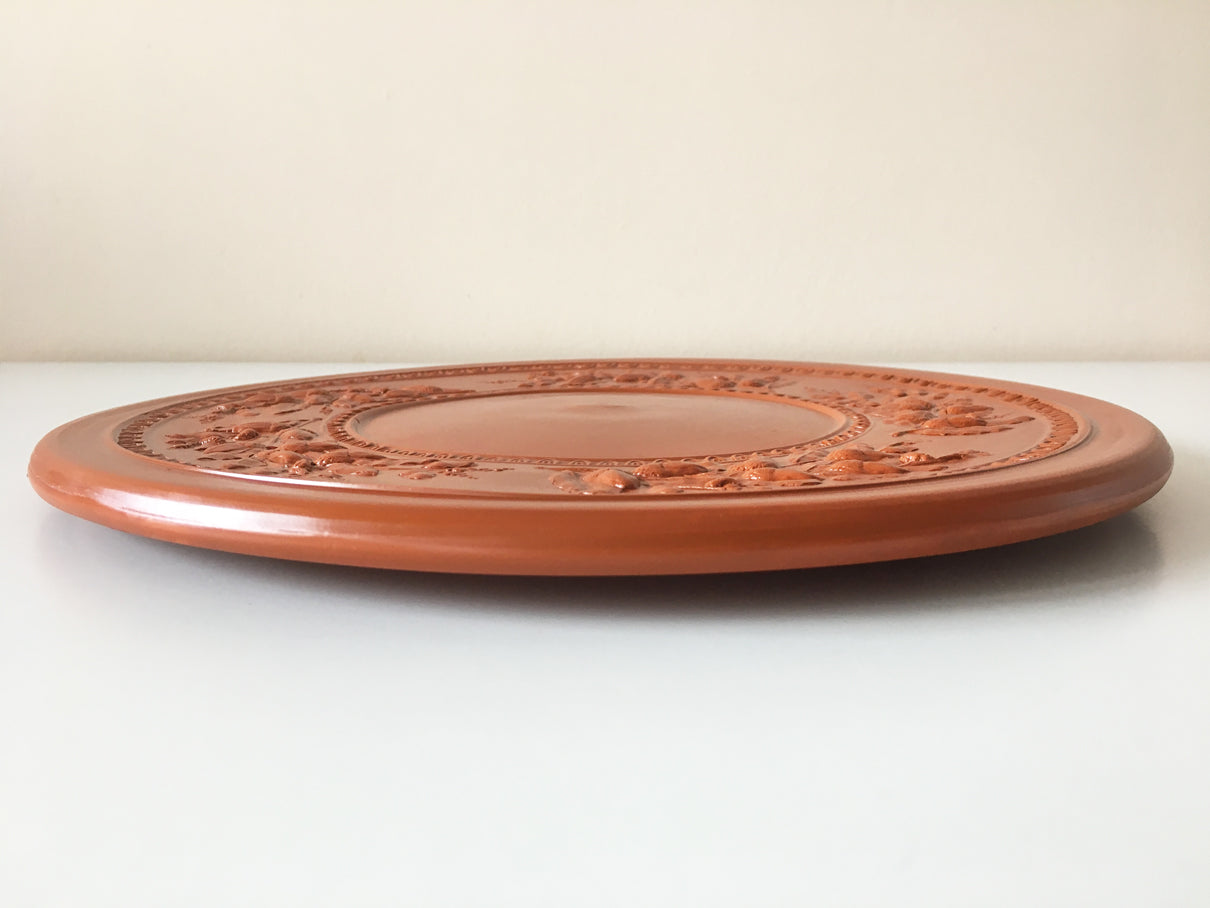 Ancient Roman Terra Sigillata of Acorns Large Plate (Terra Sigillata)