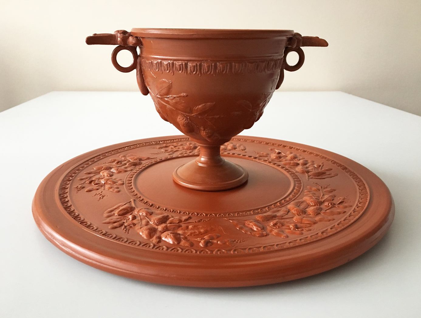 Ancient Roman Terra Sigillata of Acorns Large Plate (Terra Sigillata)