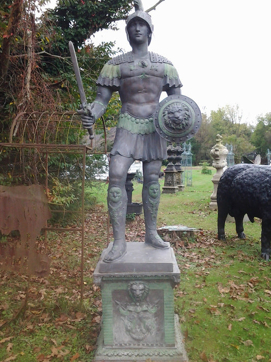 Bronze Statue - Pair Roman Warrior