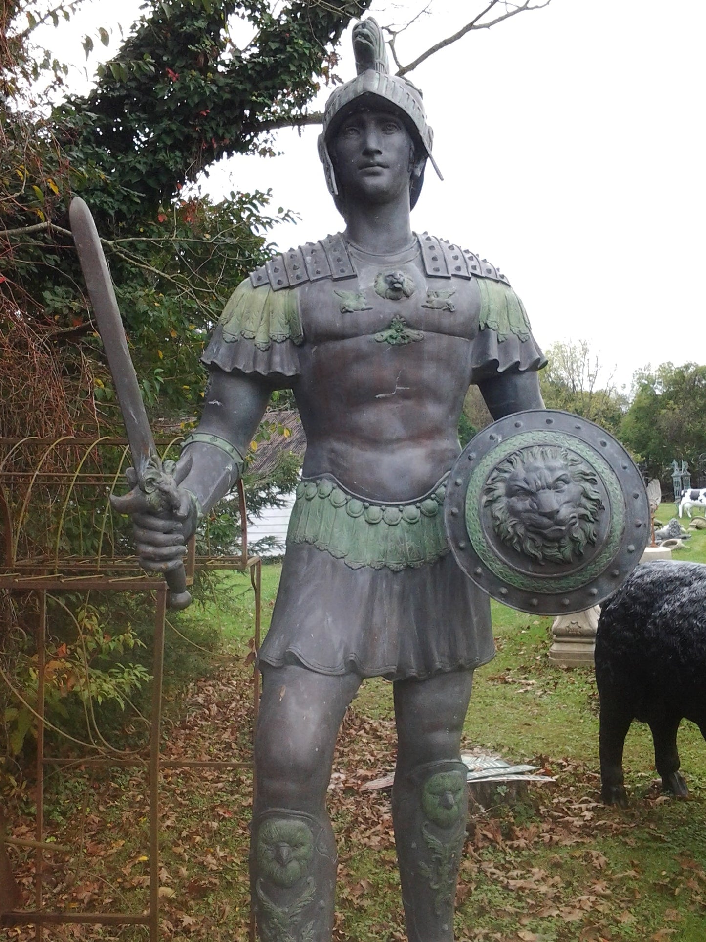 Bronze Statue - Pair Roman Warrior