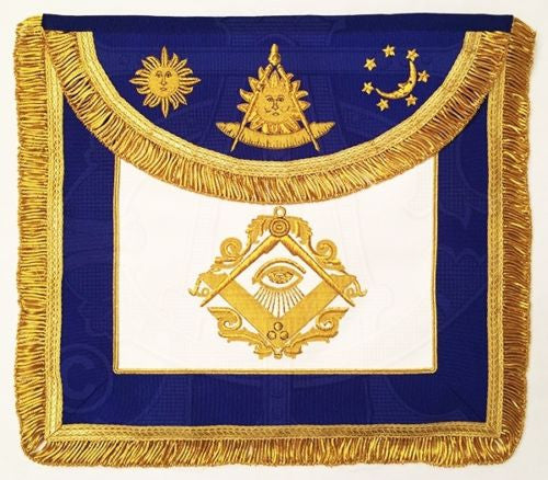 The Man Who Would Be Master Past Master Masonic Apron, Gold