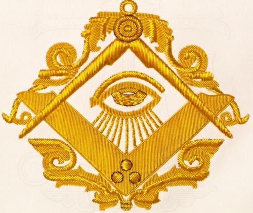 The Man Who Would Be King Masonic Apron, Gold