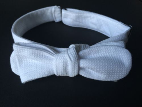 The Victorian Pique White Masonic Bowtie