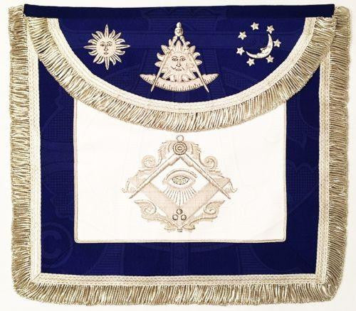 The Man Who Would Be Master Past Master Masonic Apron, Silver