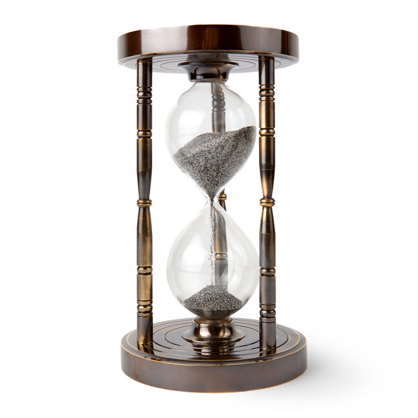 Solid Brass Sand Timer with Chess Design ¨C A Unique Vintage Accent for Home & Office