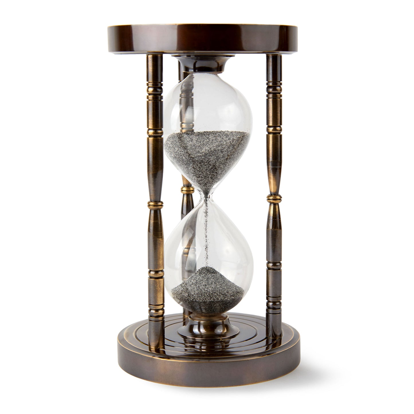 Solid Brass Sand Timer with Chess Design ¨C A Unique Vintage Accent for Home & Office
