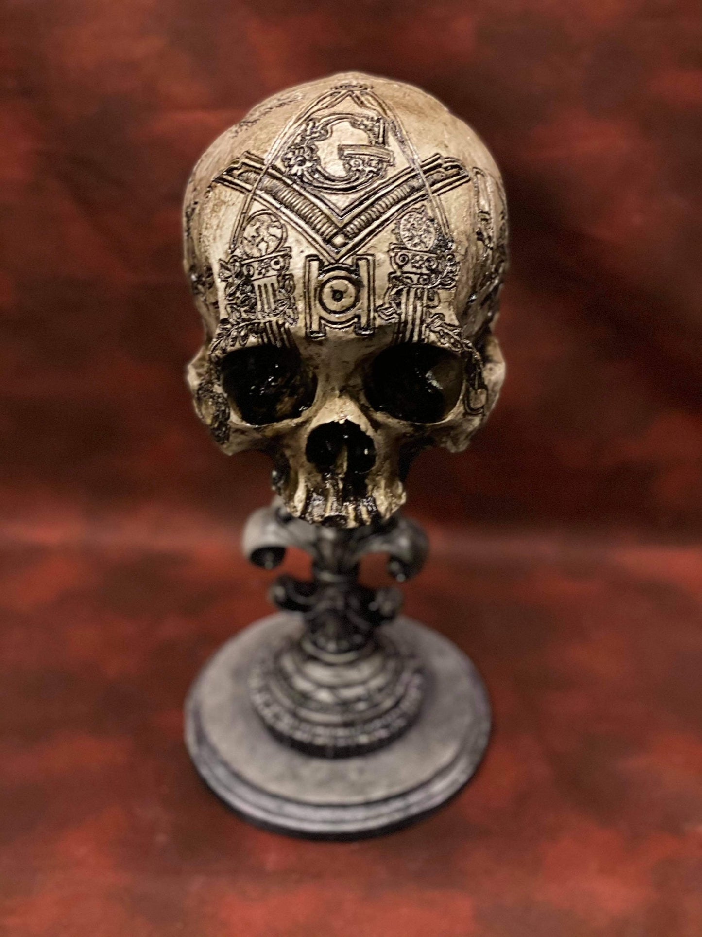 The Craft Skull, Carved Replica Masonic Skull