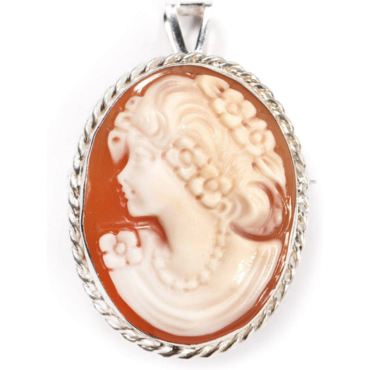 Spilla in argento con Cammeo - Piccola