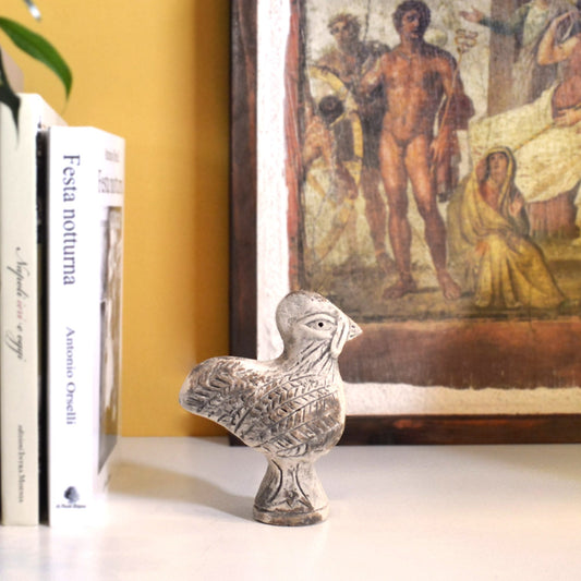Sonaglio a forma di Gallo in terracotta