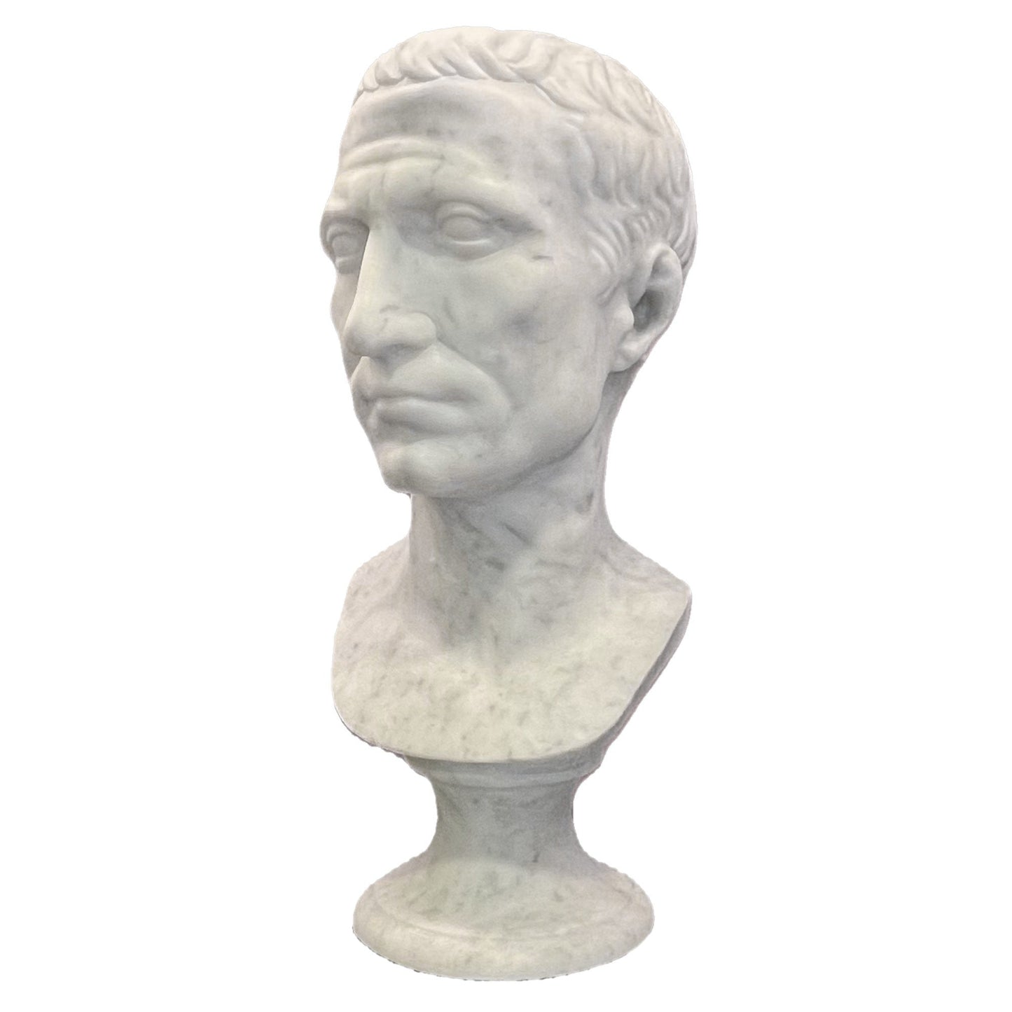New - Giulio Cesare - Busto  Scolpito in marmo 47 cm