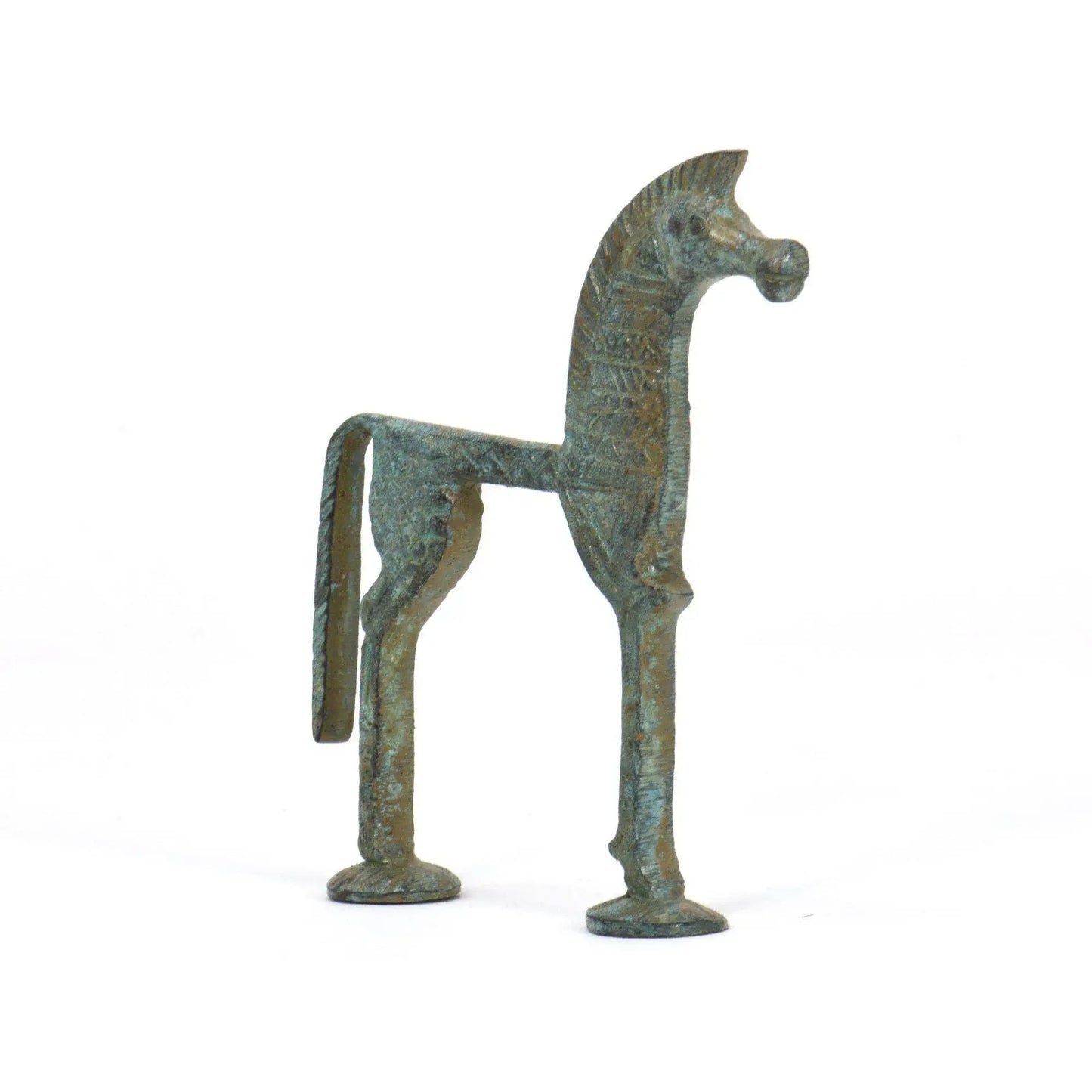 Cavallo Greco Piccolo - Statuetta  in bronzo