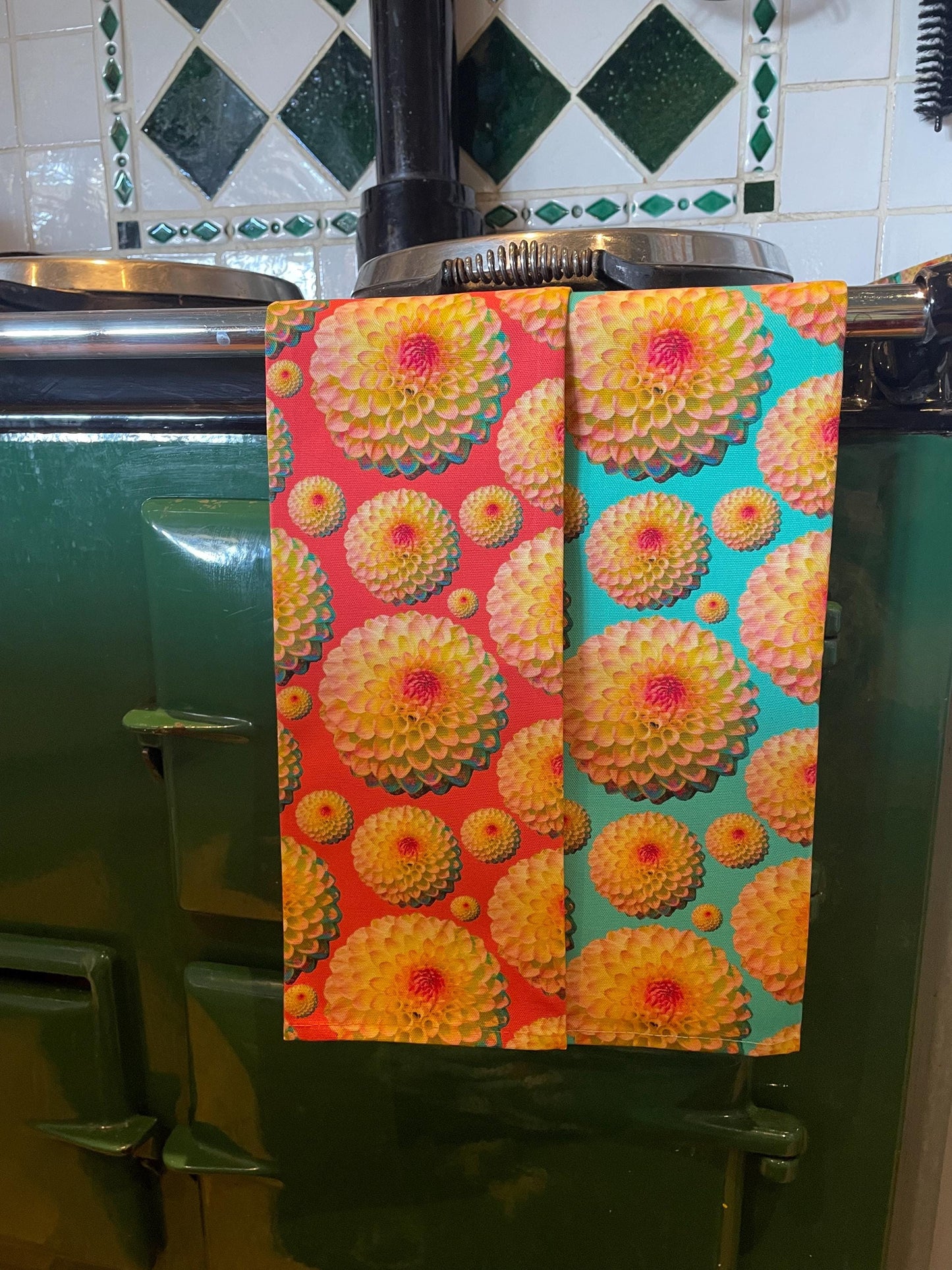Dahlia Tea Towel ¨C 100% Organic Cotton