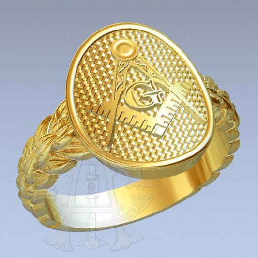 The Laurel Masonic Ring, Gold