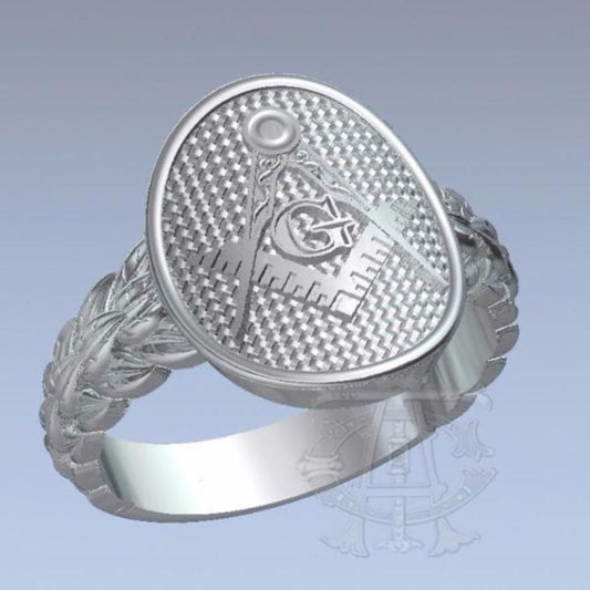 The Laurel Masonic Ring, Silver