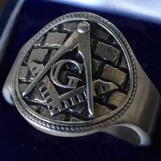 The Master's Pavement Masonic Ring, Sterling Silver