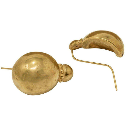 Orecchini a Spicchio di Sfera Liscia di Pompei