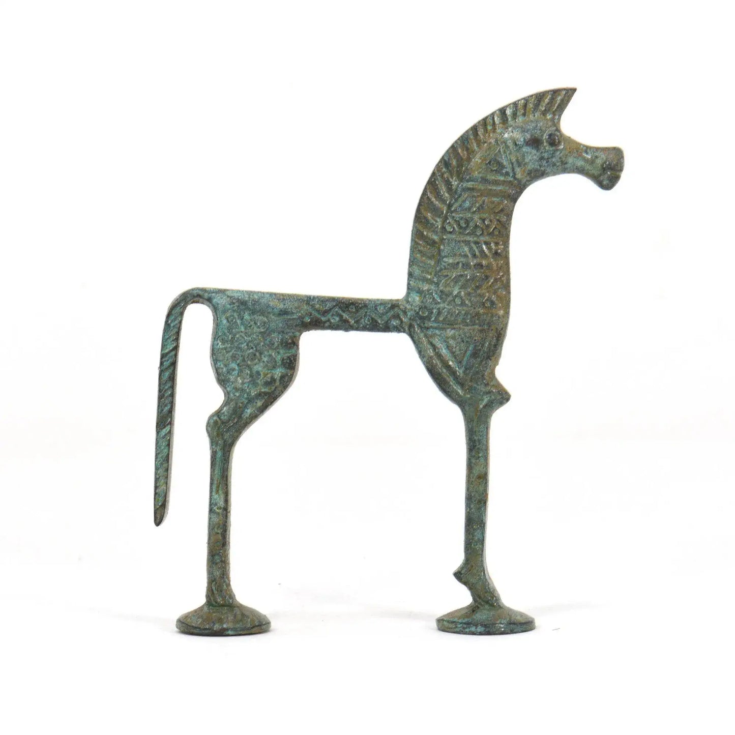 Cavallo Greco Piccolo - Statuetta  in bronzo