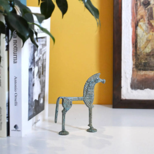 Cavallo Greco Piccolo - Statuetta  in bronzo
