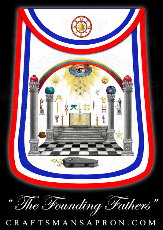 The Founding Fathers Masonic Apron